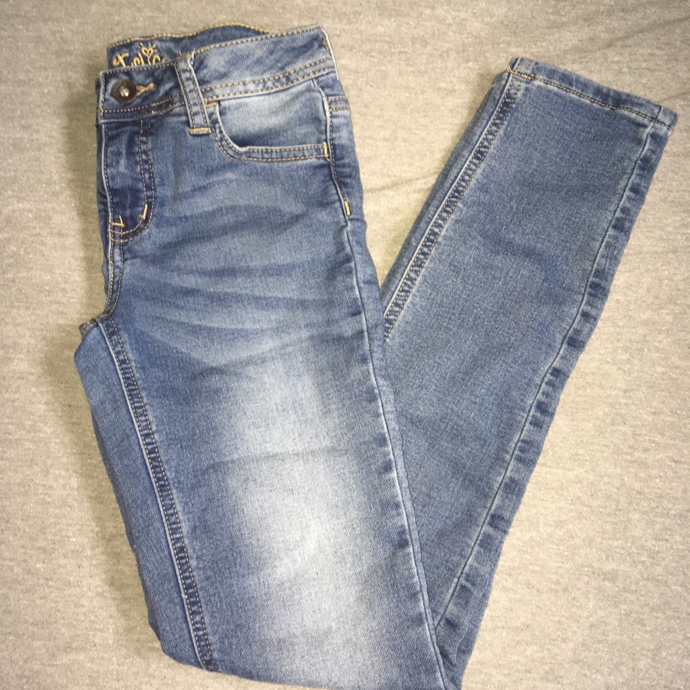 Size 12 girls justice jeans like new